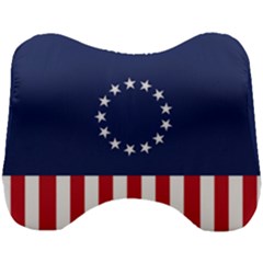 Betsy Ross Flag Usa America United States 1777 Thirteen Colonies Vertical Head Support Cushion by snek