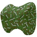 Pepe the Frog Face pattern Green Kekistan meme Head Support Cushion View4