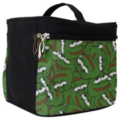 Pepe The Frog Face Pattern Green Kekistan Meme Make Up Travel Bag (big) by snek