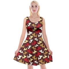 Cartoon Terrier Dog Reversible Velvet Sleeveless Dress by trulycreative