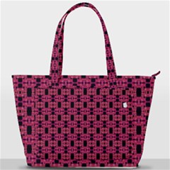 Red Black Abstract Pattern Back Pocket Shoulder Bag  by BrightVibesDesign