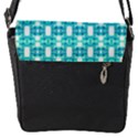Teal White  Abstract Pattern Removable Flap Cover (S) View2