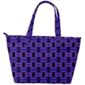 Purple Black Abstract Pattern Back Pocket Shoulder Bag  View2