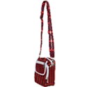 Circles Lines Black Orange Shoulder Strap Belt Bag View2
