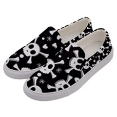 Pirate Skull Men s Canvas Slip Ons by trulycreative