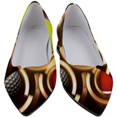 Sport Ball Tennis Golf Football Women s Block Heels  by HermanTelo