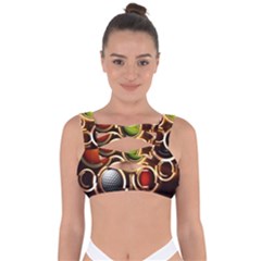 Sport Ball Tennis Golf Football Bandaged Up Bikini Top by HermanTelo
