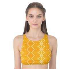 Pattern Yellow Tank Bikini Top by HermanTelo