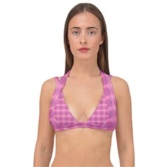 Pink Double Strap Halter Bikini Top by HermanTelo
