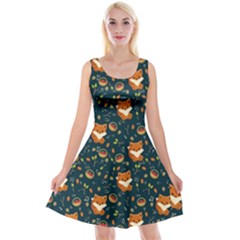 Cute Little Fox Reversible Velvet Sleeveless Dress by trulycreative
