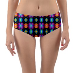 Squares Spheres Backgrounds Texture Reversible Mid-waist Bikini Bottoms by HermanTelo