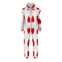 Heart Red Love Valentines Day Hooded Jumpsuit (Kids) View1