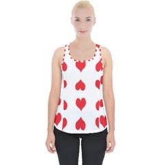 Heart Red Love Valentines Day Piece Up Tank Top by HermanTelo