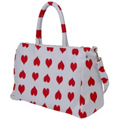 Heart Red Love Valentines Day Duffel Travel Bag by HermanTelo