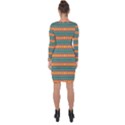 Background Texture Fabric Asymmetric Cut-Out Shift Dress View2