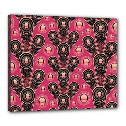 Background Abstract Pattern Canvas 24  X 20  (stretched) by HermanTelo