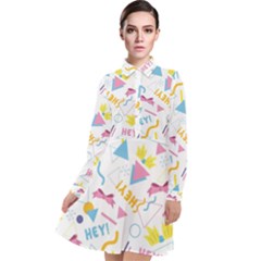 1 Arnold Long Sleeve Chiffon Shirt Dress by elizabethjonesstyling