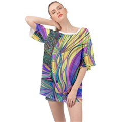 Happpy (4) Oversized Chiffon Top by nicholakarma