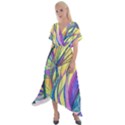 Happpy (4) Cross Front Sharkbite Hem Maxi Dress View1