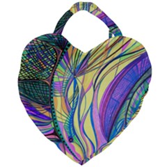 Happpy (4) Giant Heart Shaped Tote by nicholakarma