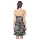 Marble light gray with green lime veins texture floor background retro neon 80s style neon colors print luxuous real marble Camis Nightgown View2