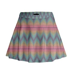 Pattern Background Texture Colorful Mini Flare Skirt by HermanTelo