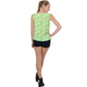 Zephyranthes Candida White Flowers Bubble Hem Chiffon Tank Top View2