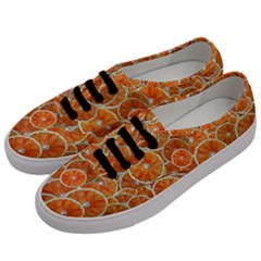 Oranges Background Texture Pattern Men s Classic Low Top Sneakers by HermanTelo
