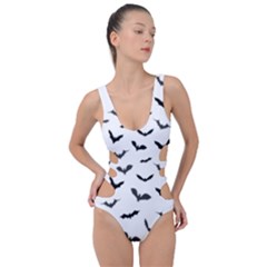 Bats Pattern Side Cut Out Swimsuit by Sobalvarro