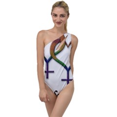 Mrs  And Mrs  To One Side Swimsuit by LiveLoudGraphics