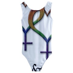 Mrs  And Mrs  Kids  Cut-out Back One Piece Swimsuit by LiveLoudGraphics