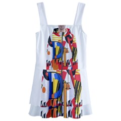 Dlm Front Dlm Back Kids  Layered Skirt Swimsuit by dlmcguirt