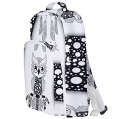 Cute Little Mandala Owl Double Compartment Backpack by FantasyWorld7