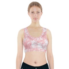 Degrade Rose/blanc Sports Bra With Pocket by kcreatif