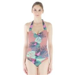 Leaves Halter Swimsuit by Sobalvarro