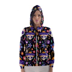 Dia De Los Muertos Women s Hooded Windbreaker by Sobalvarro