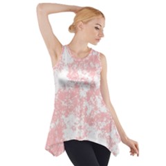 Degrade Rose/blanc Side Drop Tank Tunic by kcreatif