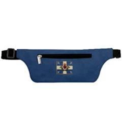 Quebec Flag Drapeau Québec Patriote Carillon Sacré-coeur Christian Catholic Old Vintage With Fleurs De Lys Active Waist Bag by Quebec