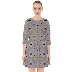 One Island Surrounded By Love And Wood Lace Smock Dress by pepitasart