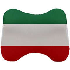 Flag Patriote Quebec Patriot Red Green White Modern French Canadian Separatism Black Background Head Support Cushion by Quebec