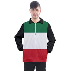 Flag Patriote Quebec Patriot Red Green White Modern French Canadian Separatism Black Background Men s Half Zip Pullover by Quebec