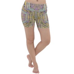 Temple Of Wood With A Touch Of Japan Lightweight Velour Yoga Shorts by pepitasart