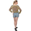 Temple Of Wood With A Touch Of Japan Banded Bottom Chiffon Top View2