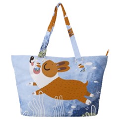 Underwaterdog Full Print Shoulder Bag by Mjdaluz