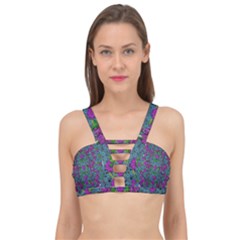 The Most Beautiful Flower Forest On Earth Cage Up Bikini Top by pepitasart