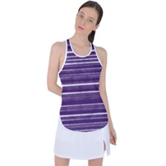 Bandes Peinture Violet  Racer Back Mesh Tank Top by kcreatif