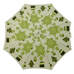 Christmas Symbols Decoration Straight Umbrellas by Wegoenart