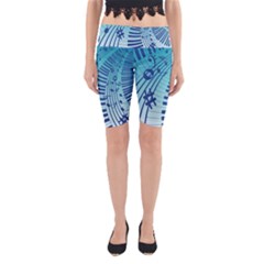 Music Piano Treble Clef Clef Yoga Cropped Leggings by Wegoenart