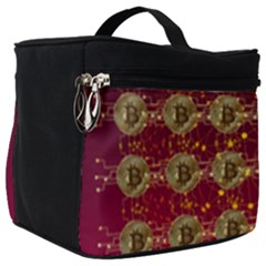 Block Chain Network Bitcoin Data Make Up Travel Bag (big) by Wegoenart