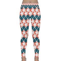 Abstract Seamless Pattern Graphic Lines Vintage Background Grunge Diamond Square Classic Yoga Leggings by Vaneshart